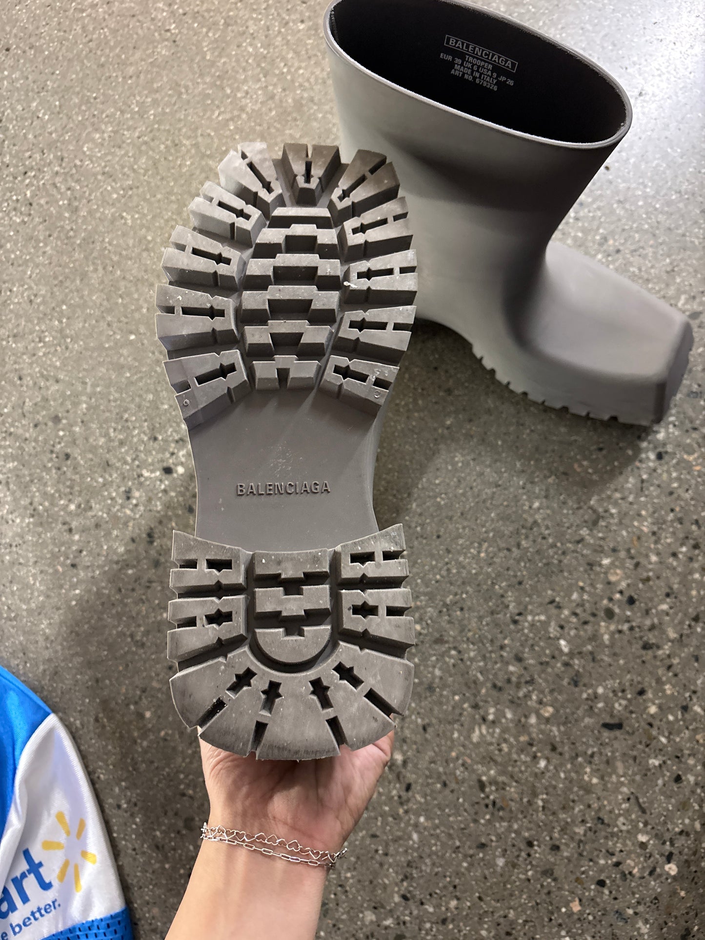 Balenciaga Trooper Grey Boot