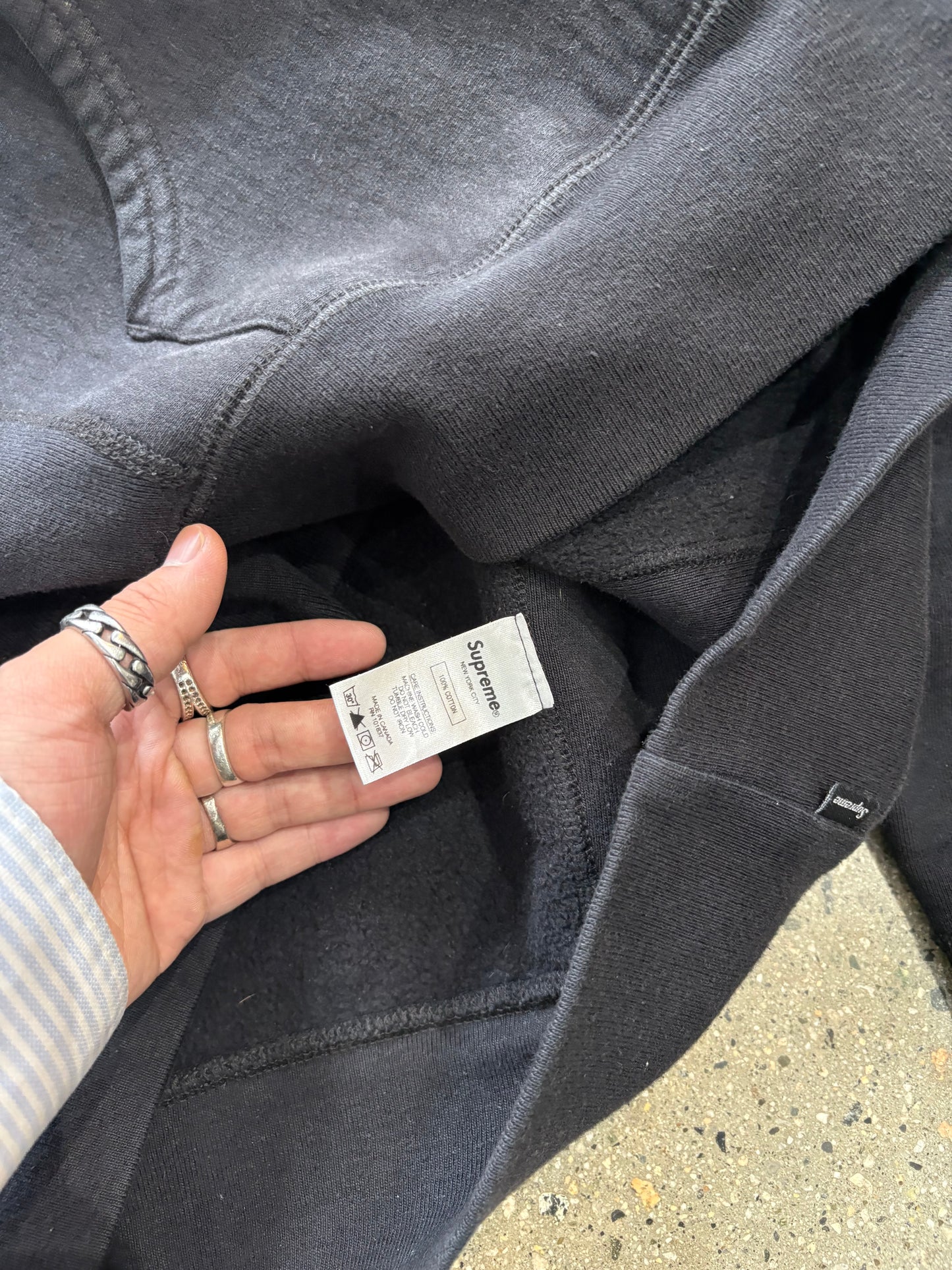 Supreme Black Green Box Logo FW17