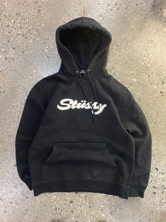 (S) Stussy Puff Print Script Hoodie