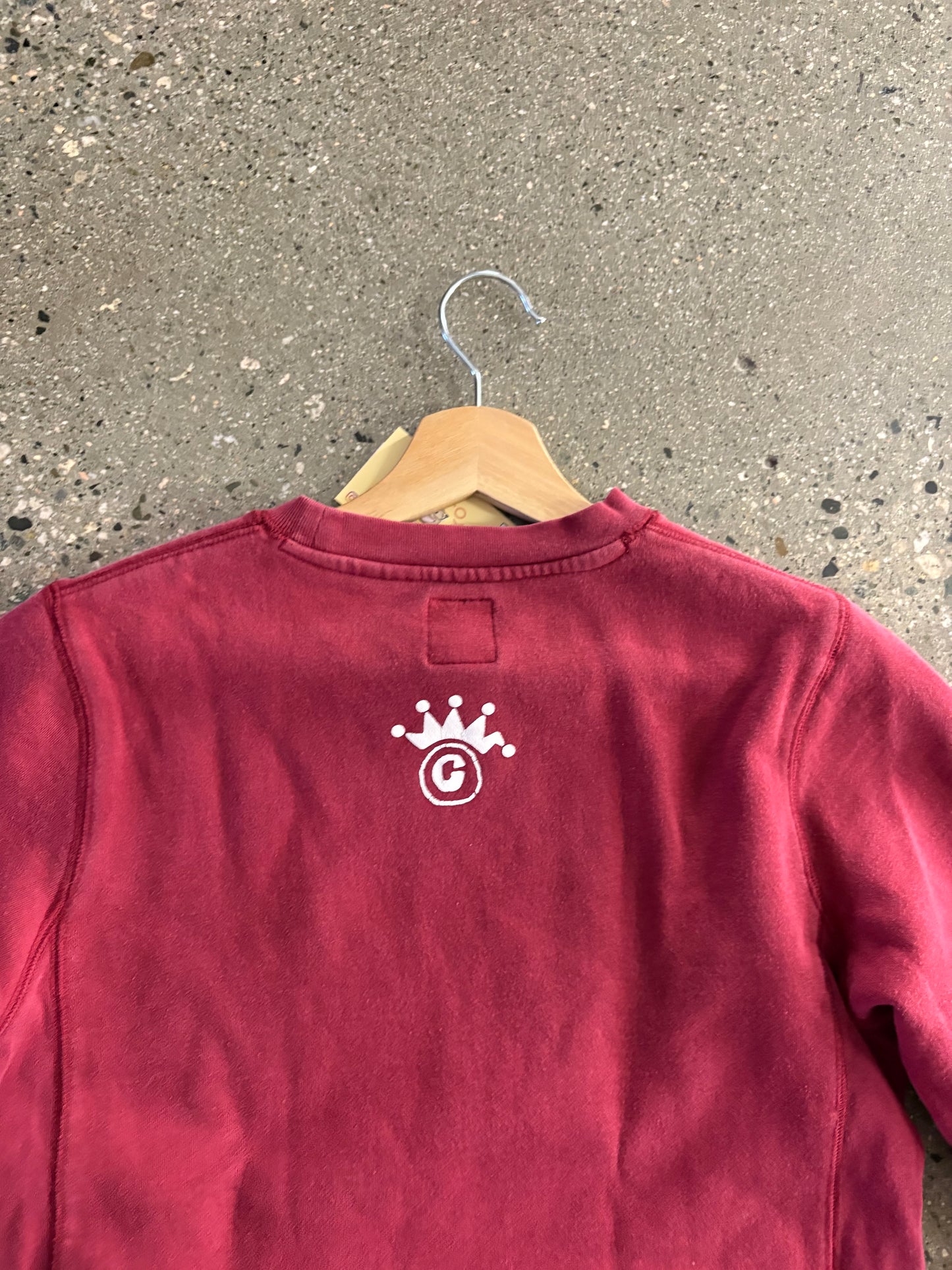 (S) 2000s Stussy Script Burgundy