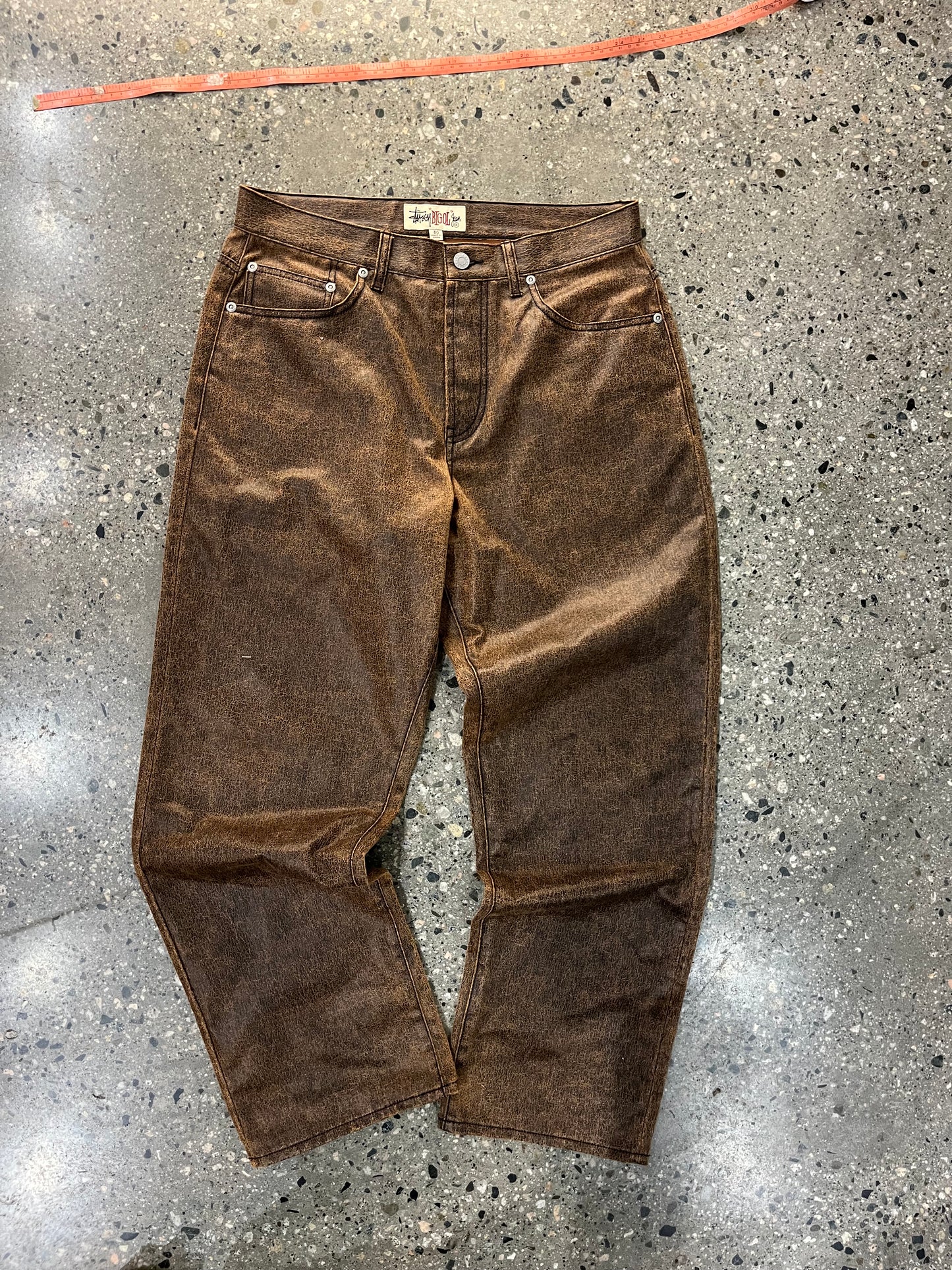 (W30”) Stüssy Big Ol Leather Pants