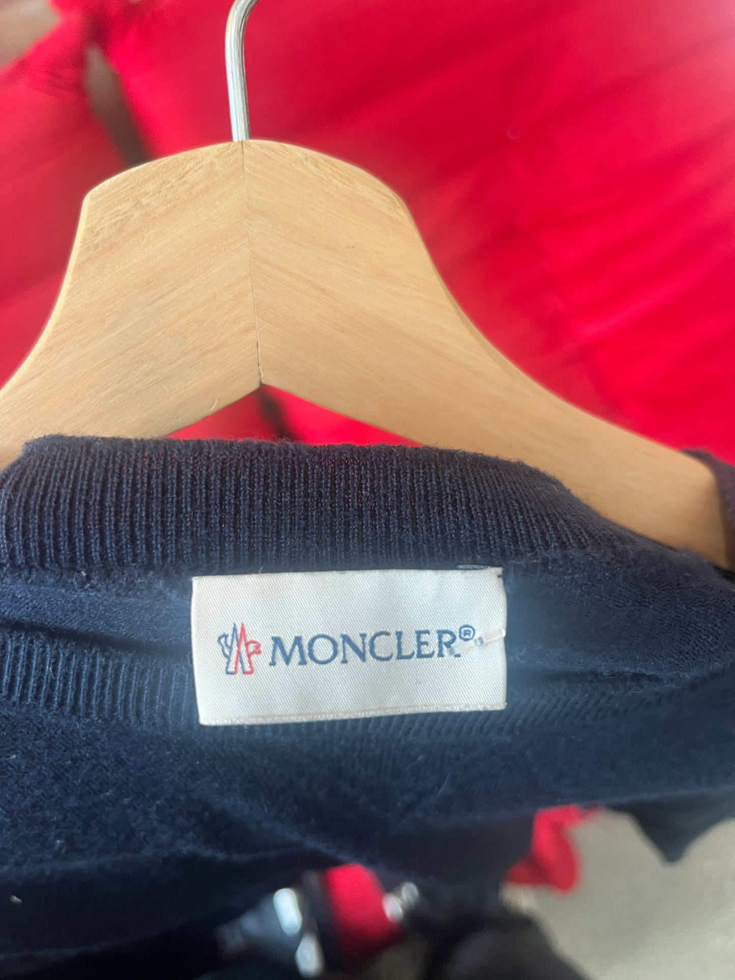 (XS/S) Moncler Wool Light Knit Sweater 100% virgin wool