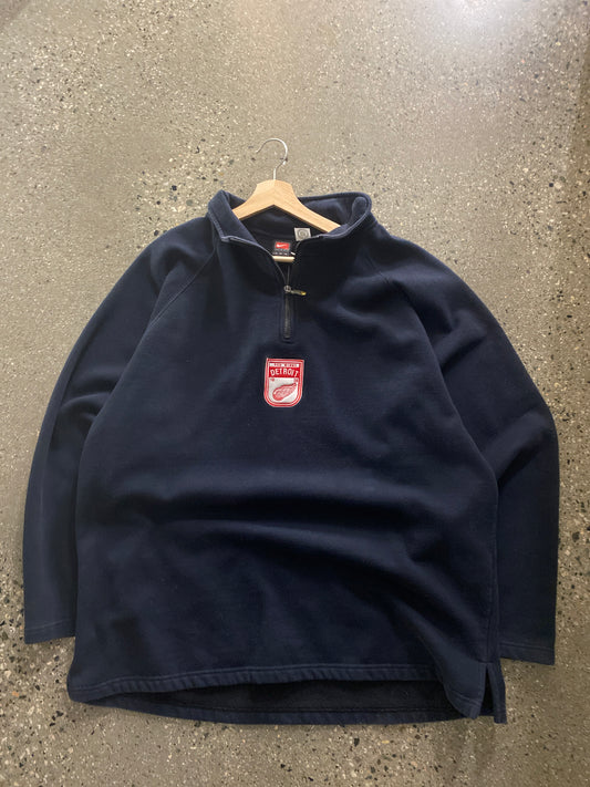 (XL/2X) 90s Detroit Red Wings Q Zip Nike