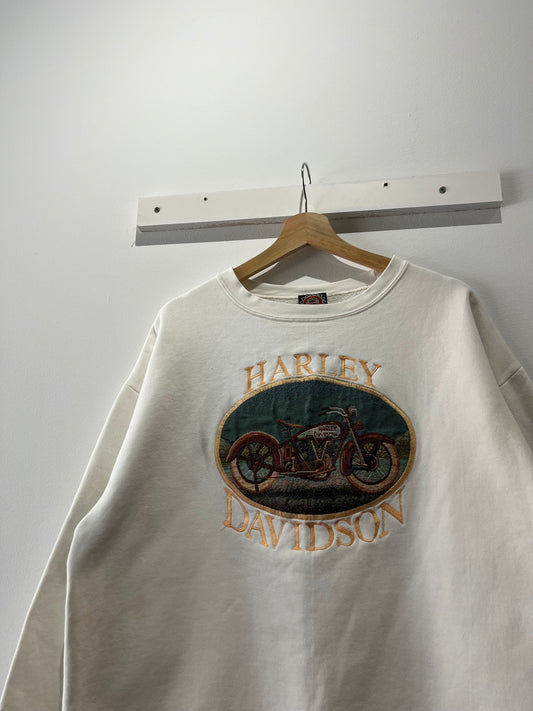(M) 80s/90s Boxy Harley Davidson Crewneck