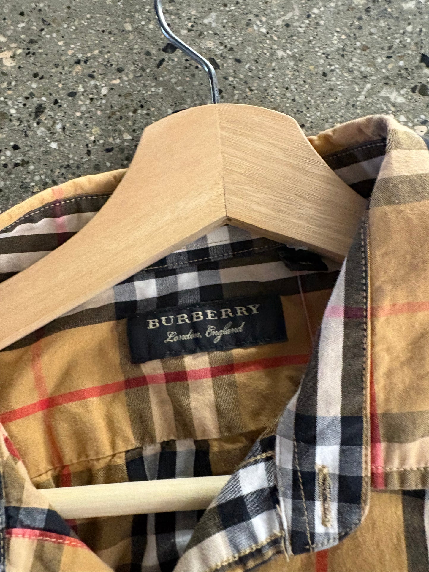 Burberry rainbow Novacheck button up