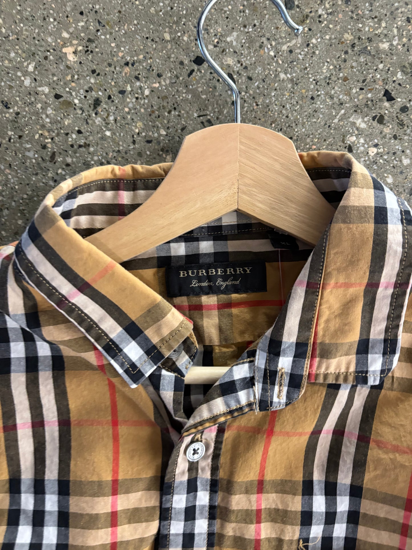 Burberry rainbow Novacheck button up