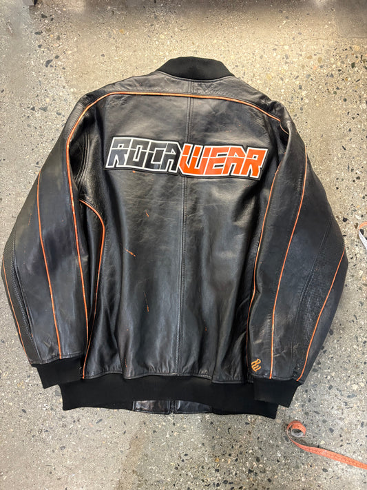 (XL) Rocawear Full Leather Jacket