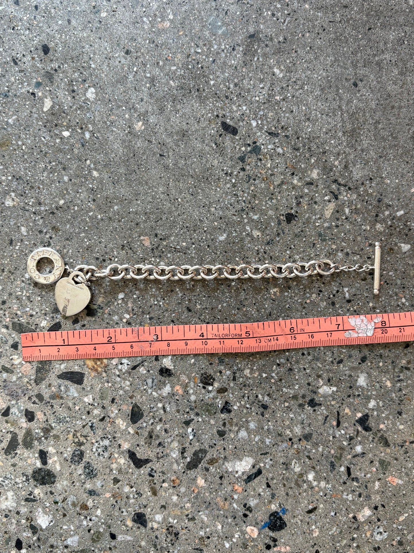 Tiffany & Co .925 Silver Charm Bracelet Clasp