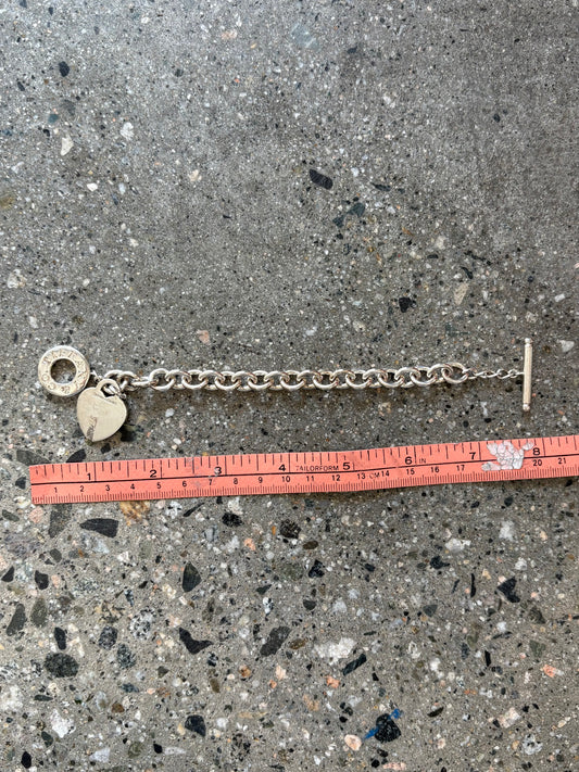 Tiffany & Co .925 Silver Charm Bracelet Clasp