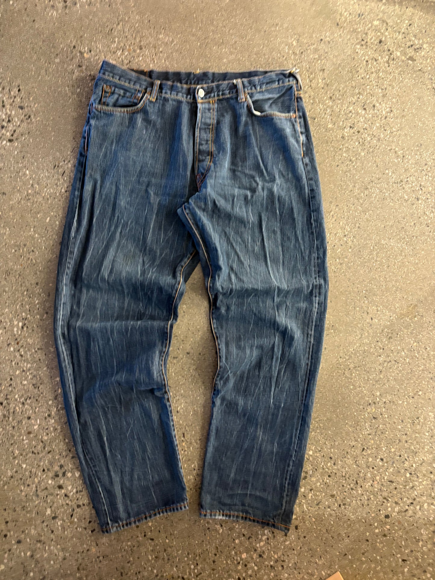 (34” x 32”) Evisu Baggy Vintage Faded Denim
