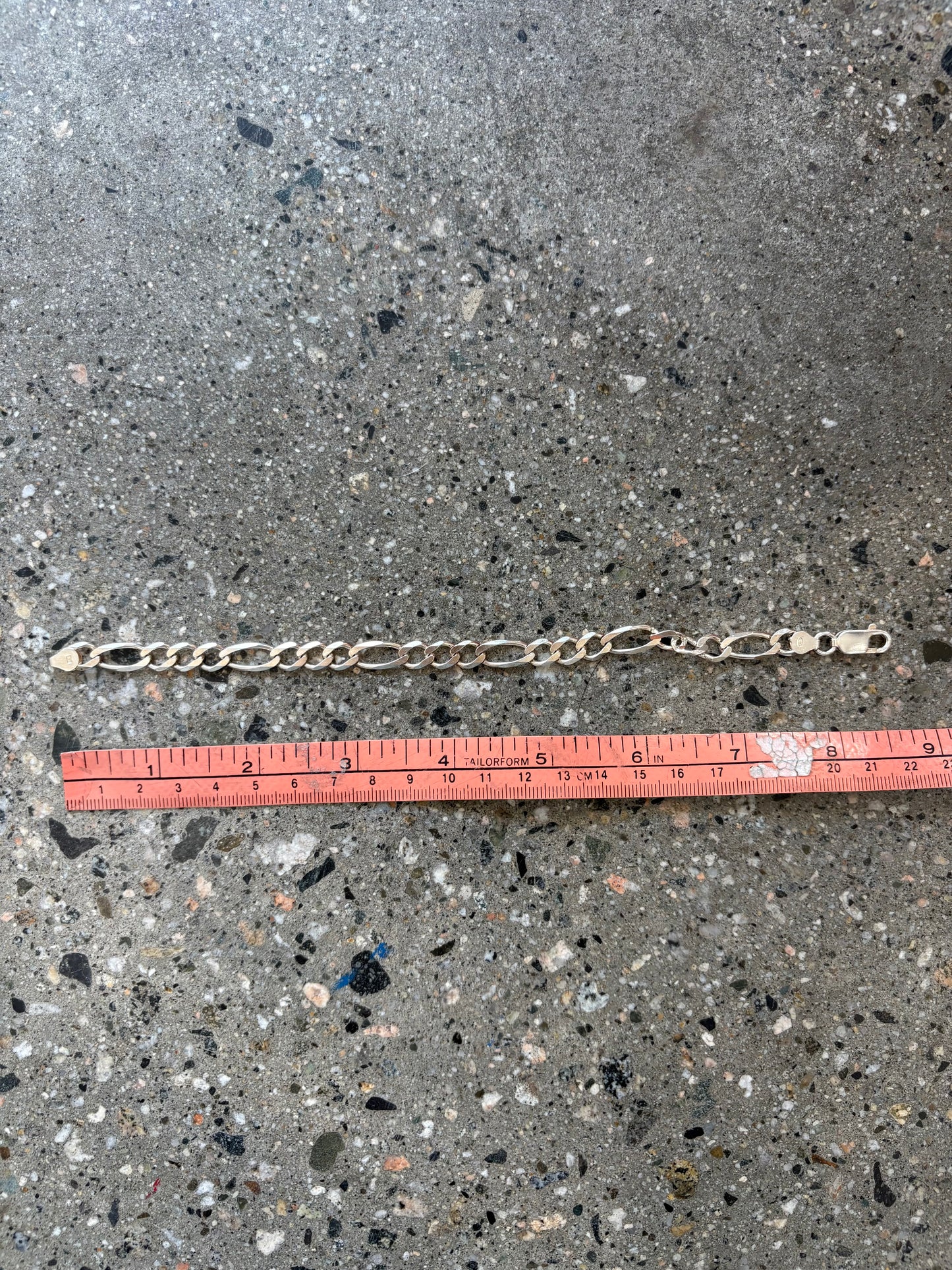 Italian .925 Silver Chainlink Figaro Bracelet