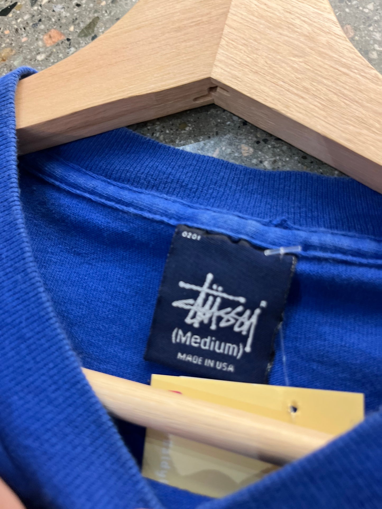 (M) 1990s Stussy Blue Tee