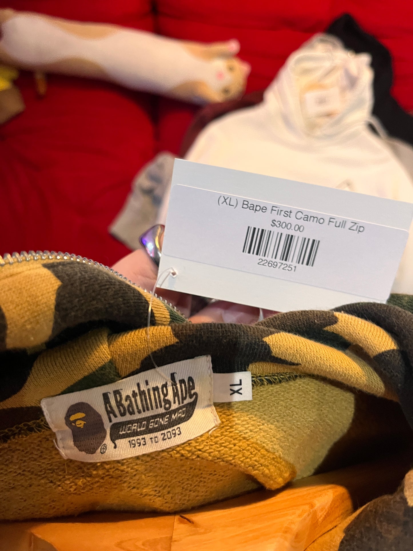 (XL) Bape First Camo Full Zip