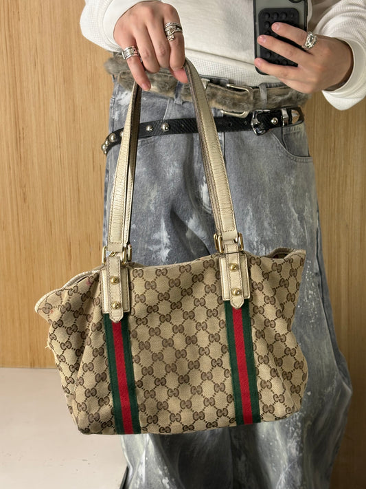 (OS) Gucci Sherry Line Tote Bag — (As is)
