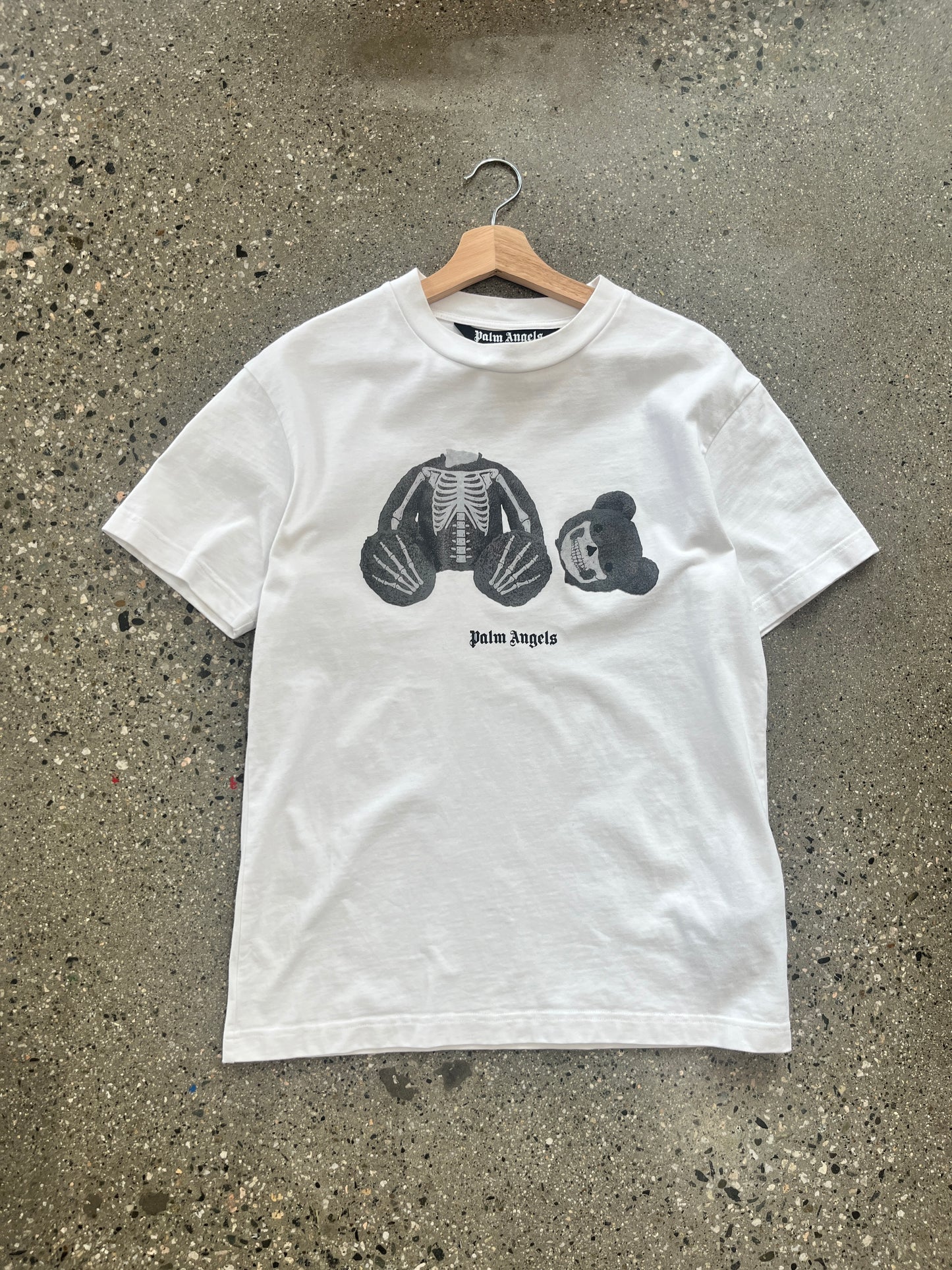 (S) Palm Angels Skeleton Bear Tee