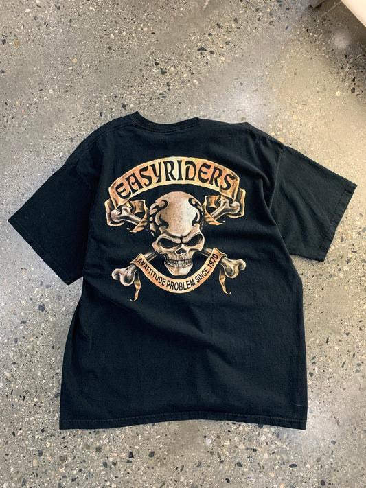 (L) Distressed Easy Riders Tee