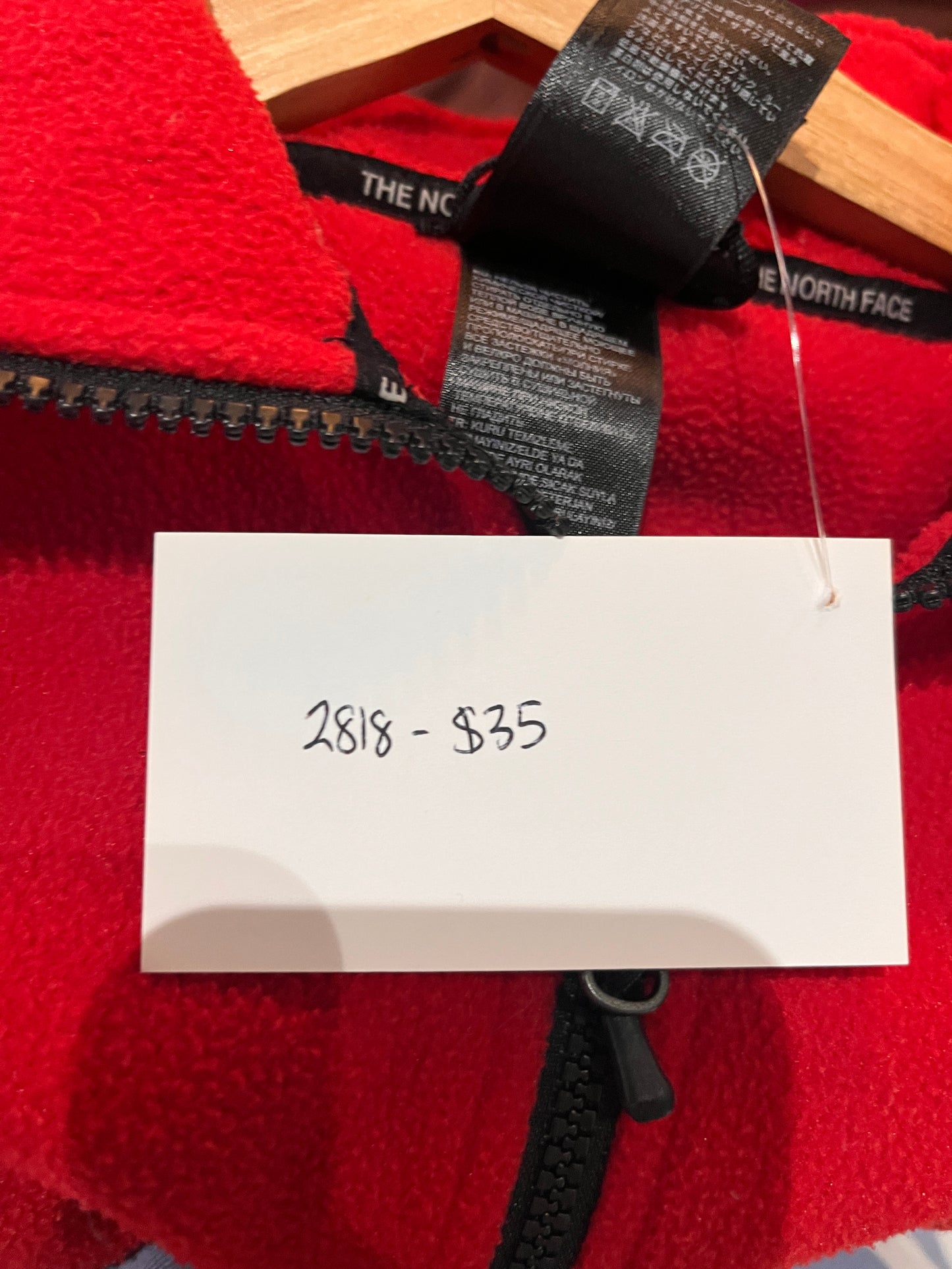 (S) TNF RED FLEECE