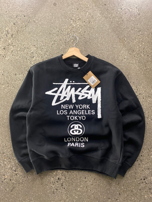 (M) Stussy World Tour Crewneck ( BRAND NEW WITH TAGS)