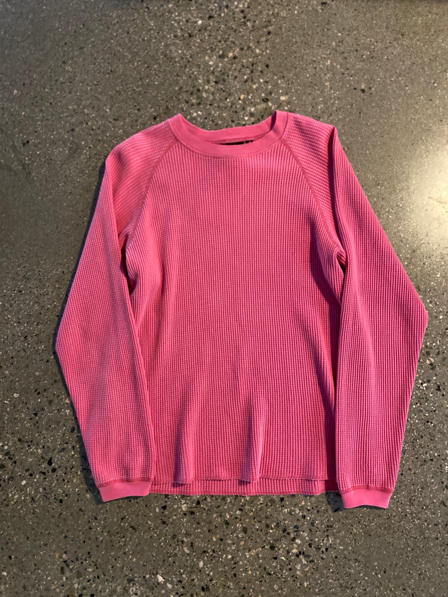 (S) Stussy Pink Waffle Knit Doublesided
