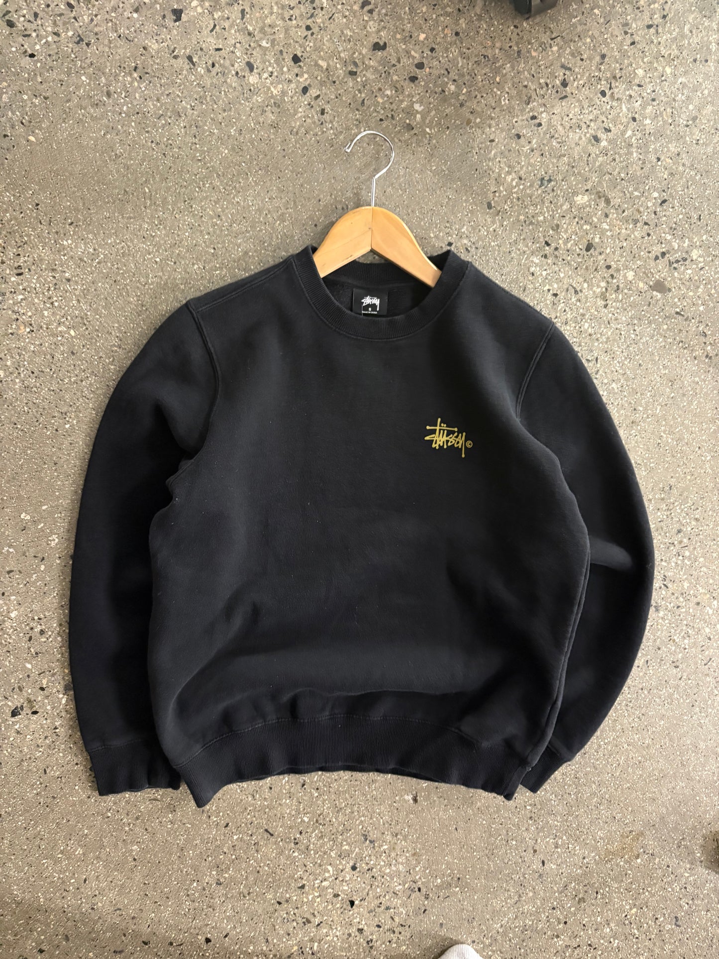 Stussy Gold Print Crewneck