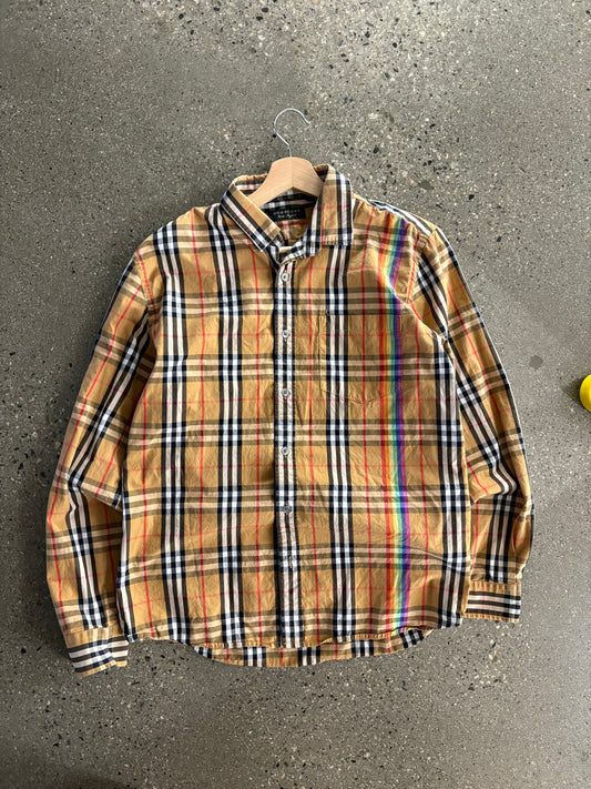 Burberry rainbow Novacheck button up