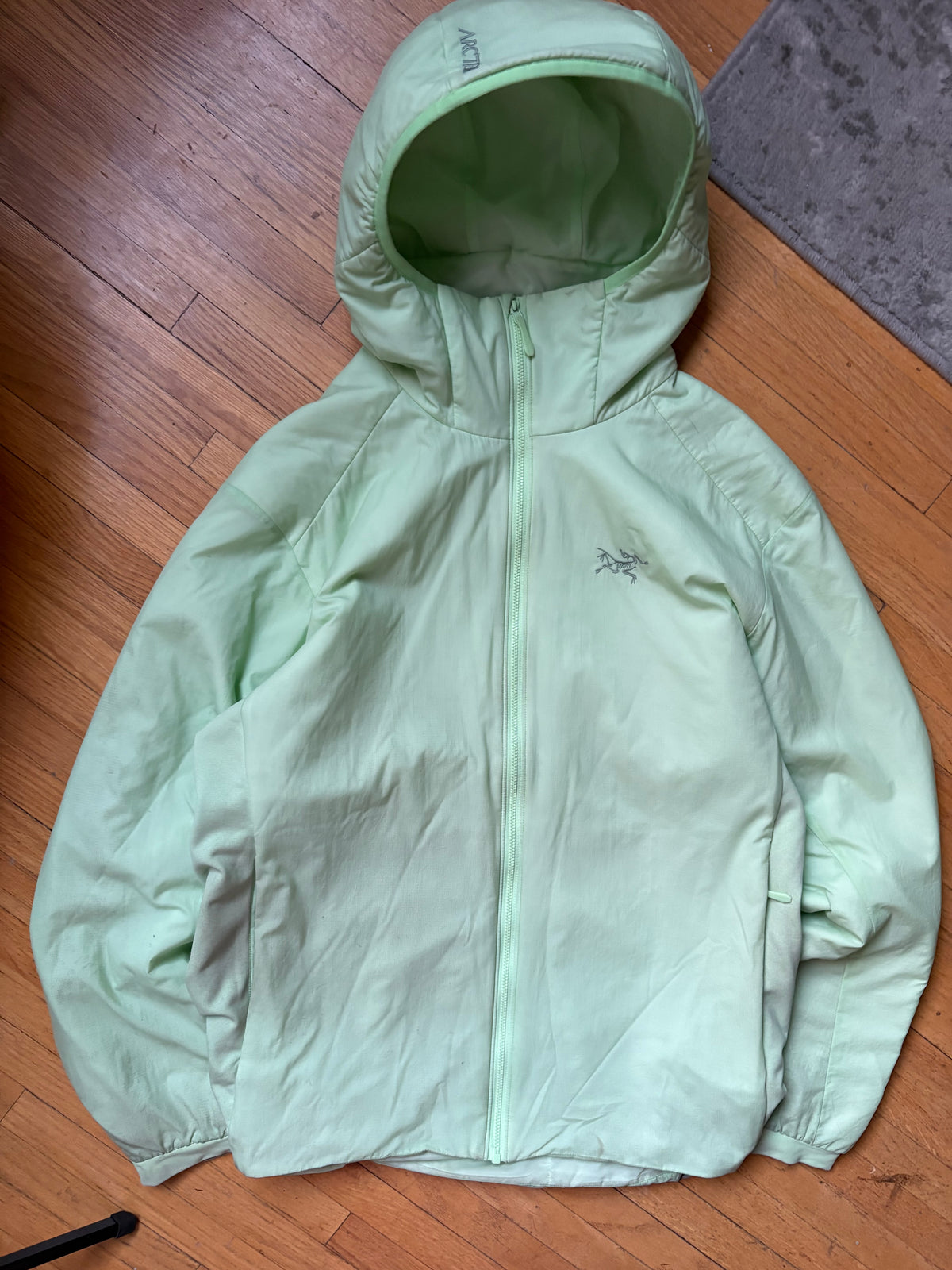 (L) Mint Green Proton LT Arcteryx Hoody