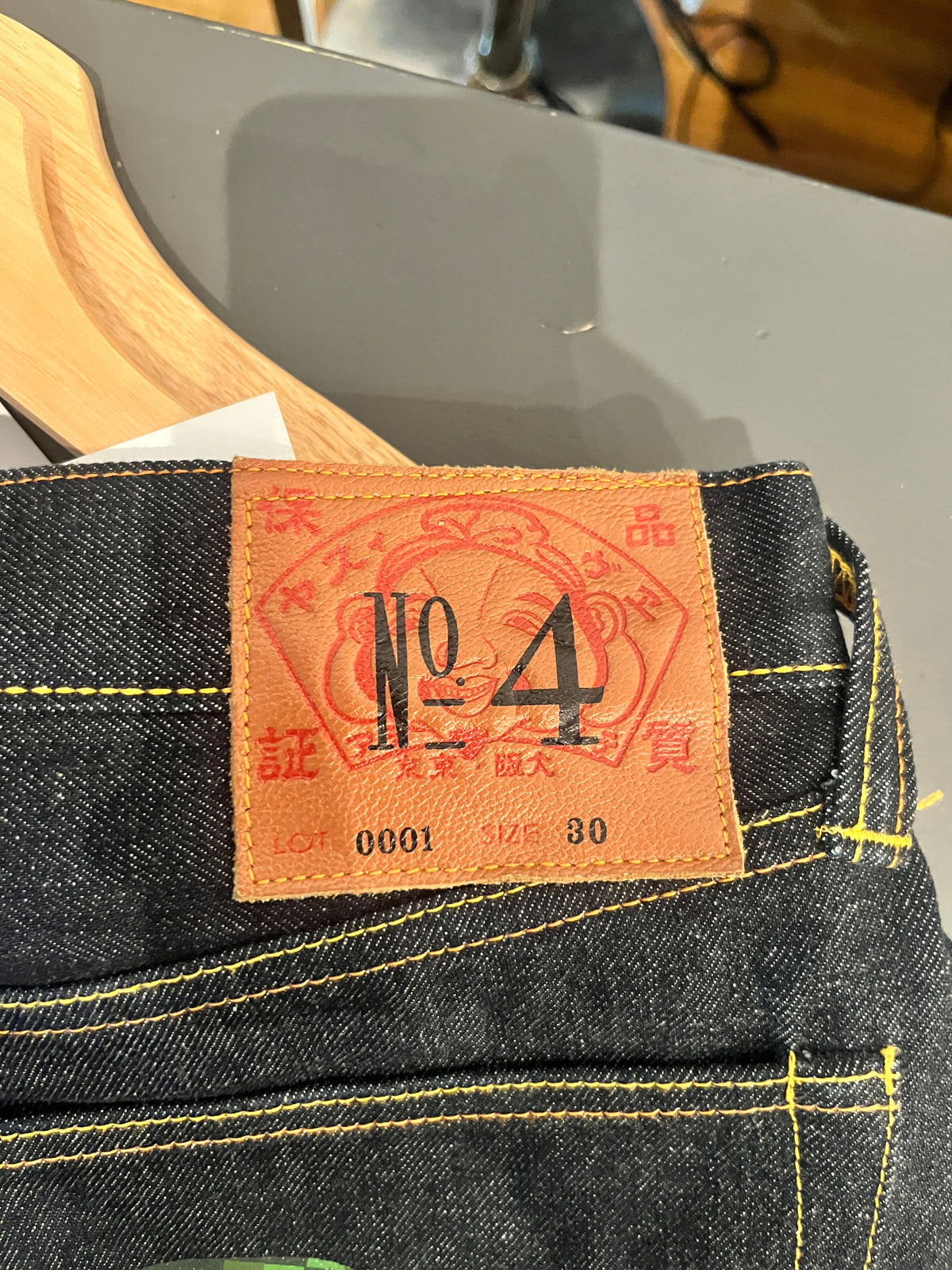 (30”) Evisu daicock Raw Wash Denim
