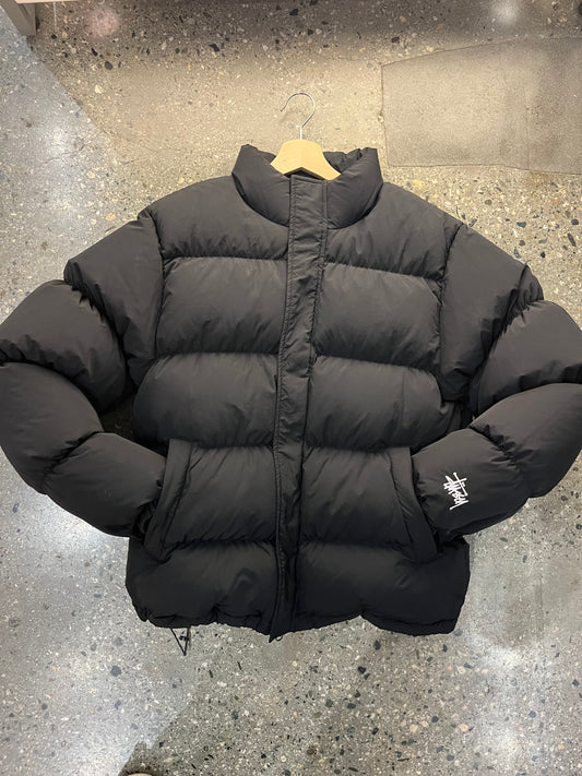 (M/L) uvic11 - Black Stussy Ripstop Puffer