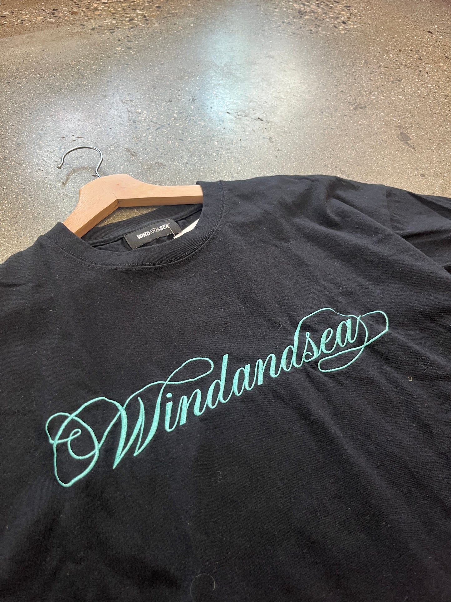 (XL) Wind & Sea Cursive Script Tee