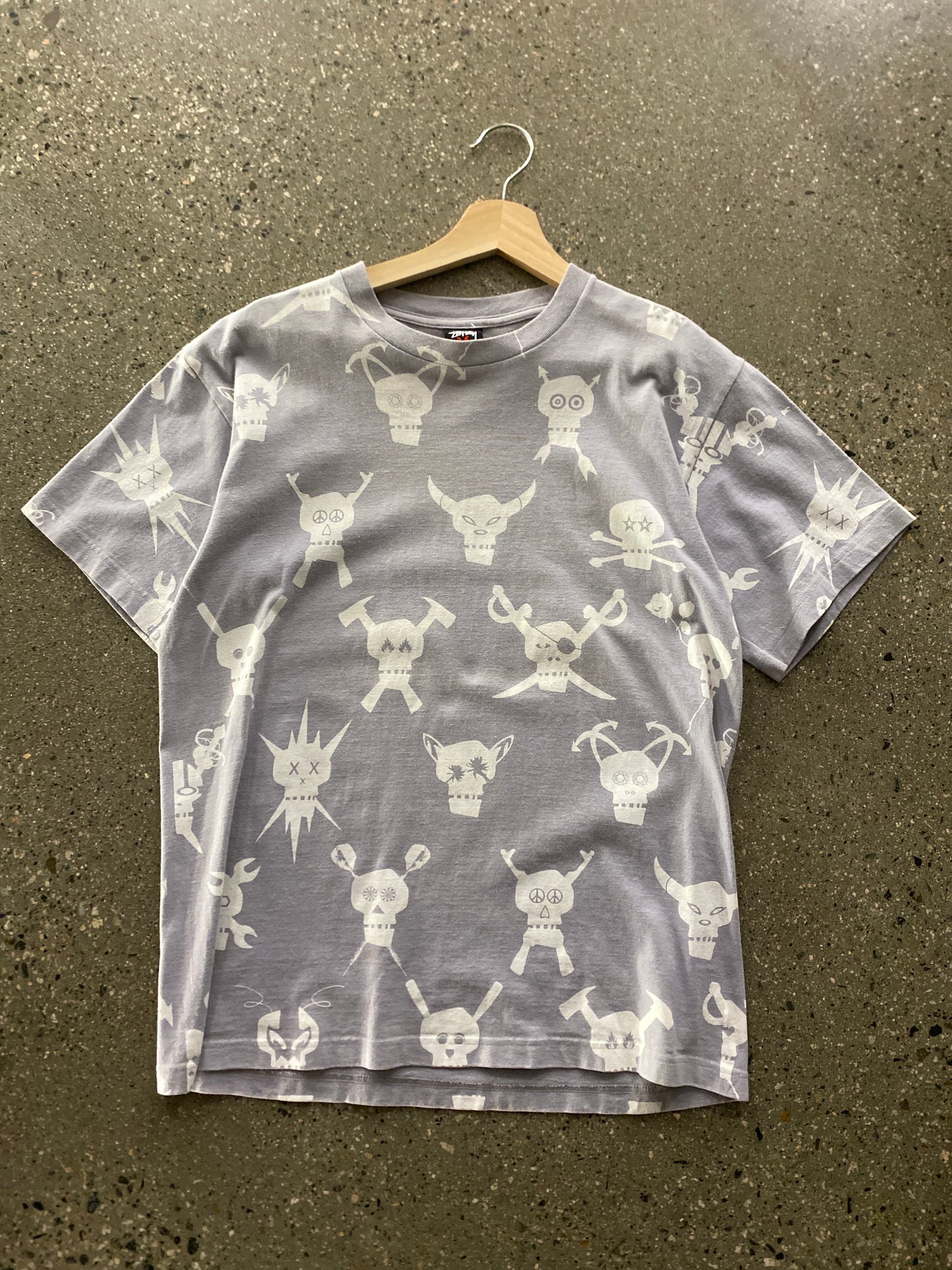 (M) (theerzy.co) 2010 Stussy Skull Tee AOP
