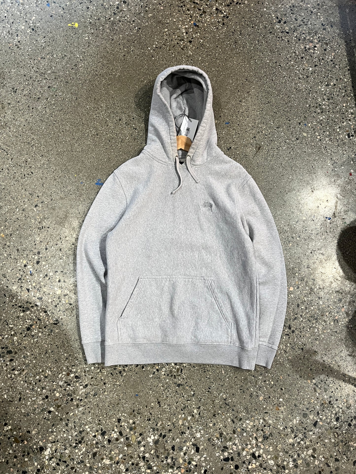 (M) Stussy Grey Pullover Hoodie
