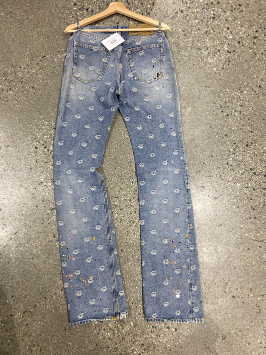 (30”) Offwhite Splatter Denim
