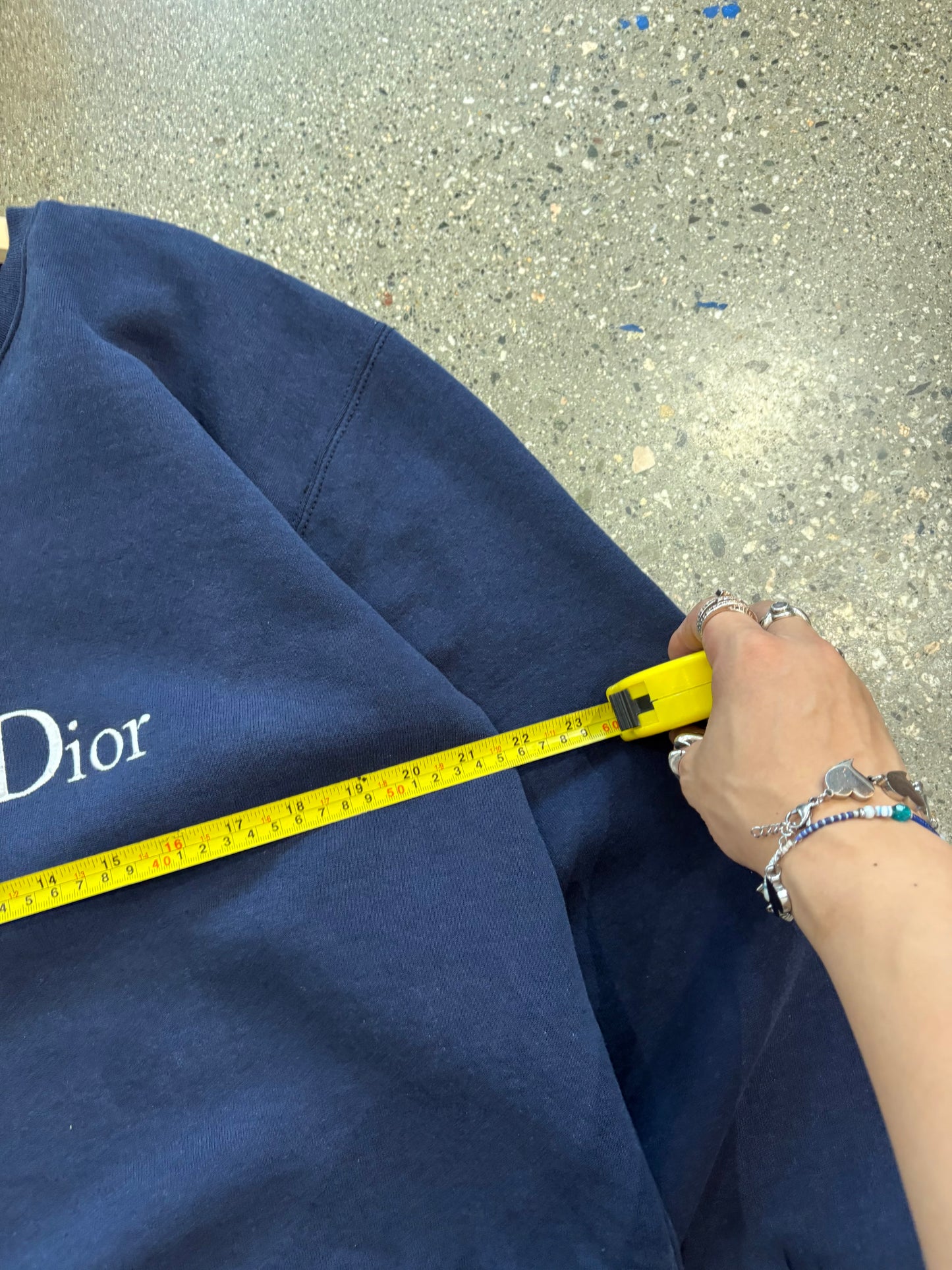 Navy Christian Dior crewneck