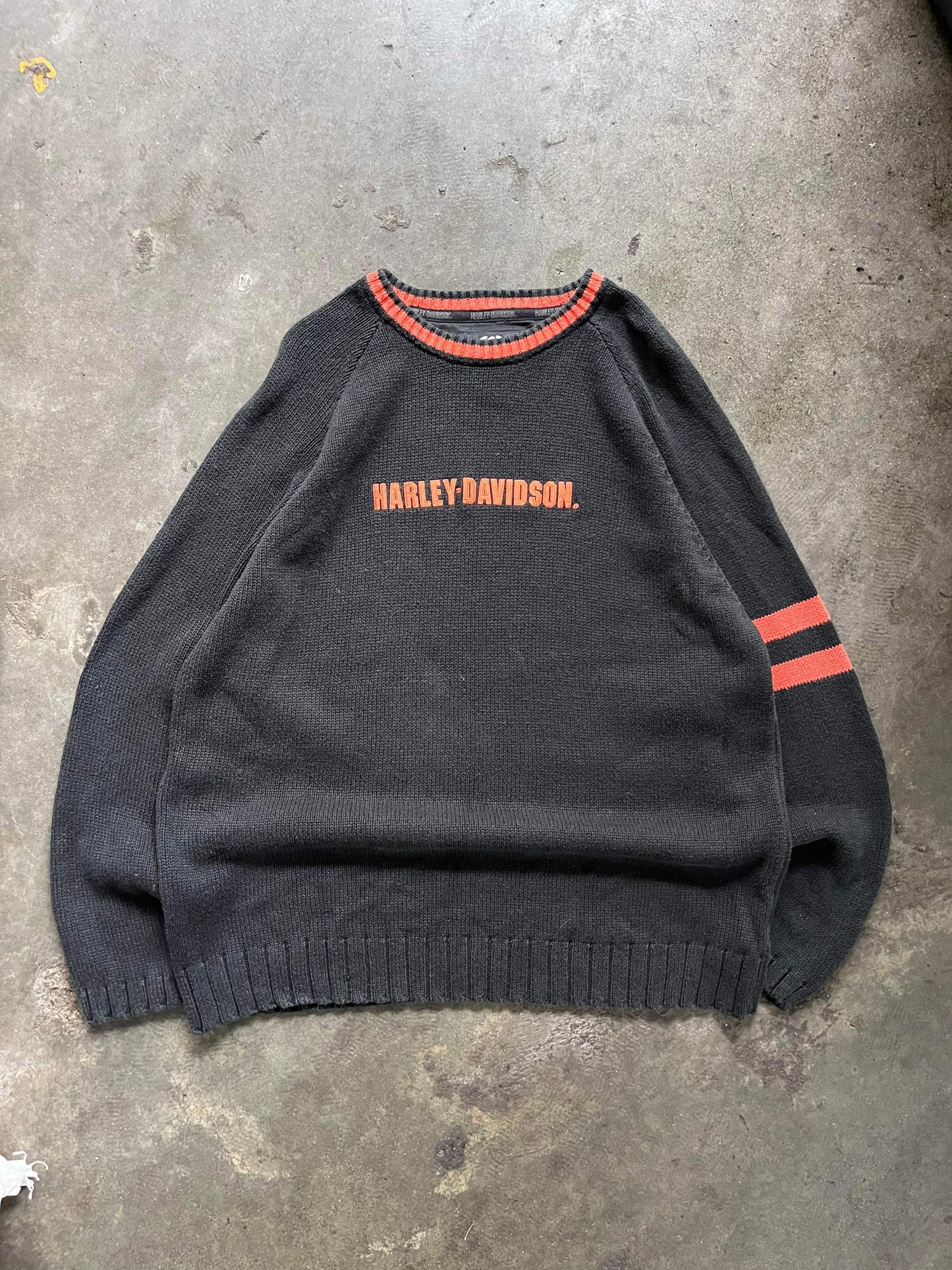 (XL/2X) Vintage Harley Davidson Knit