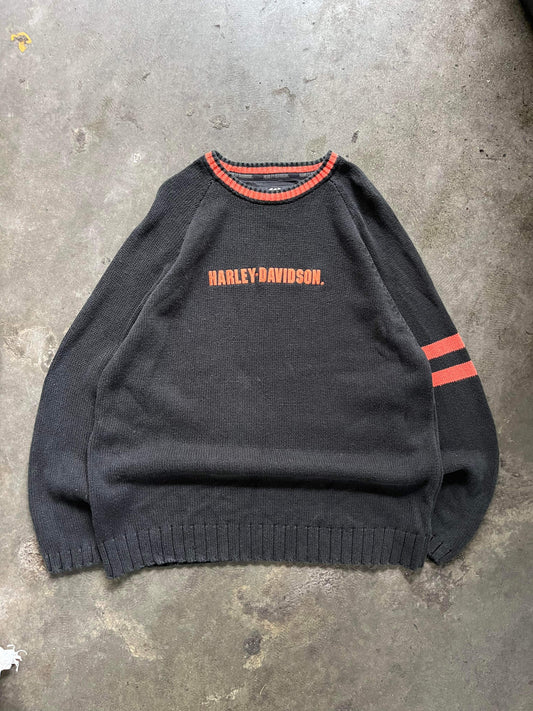 (XL/2X) Vintage Harley Davidson Knit