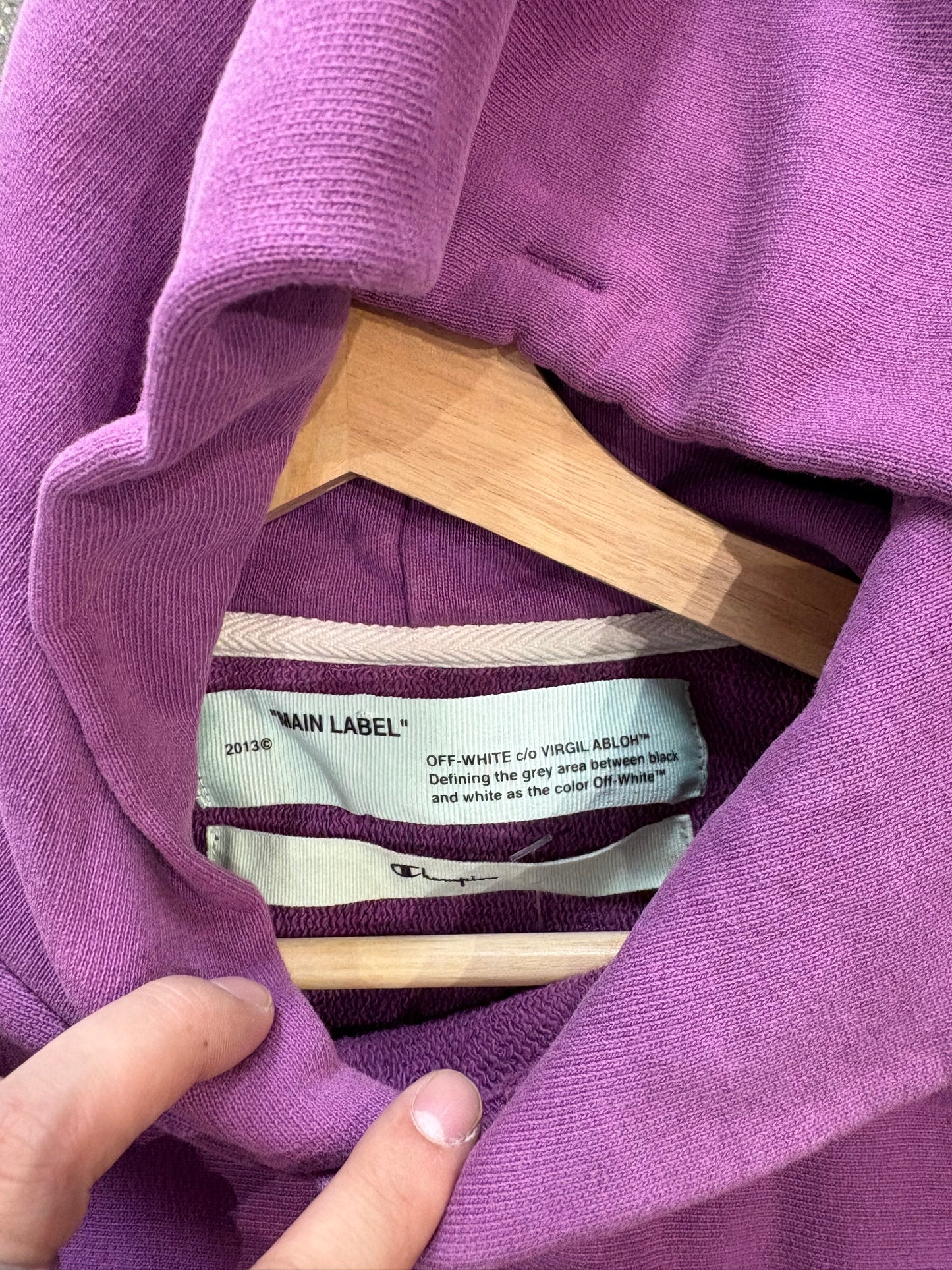 Champion Off White Hoodie