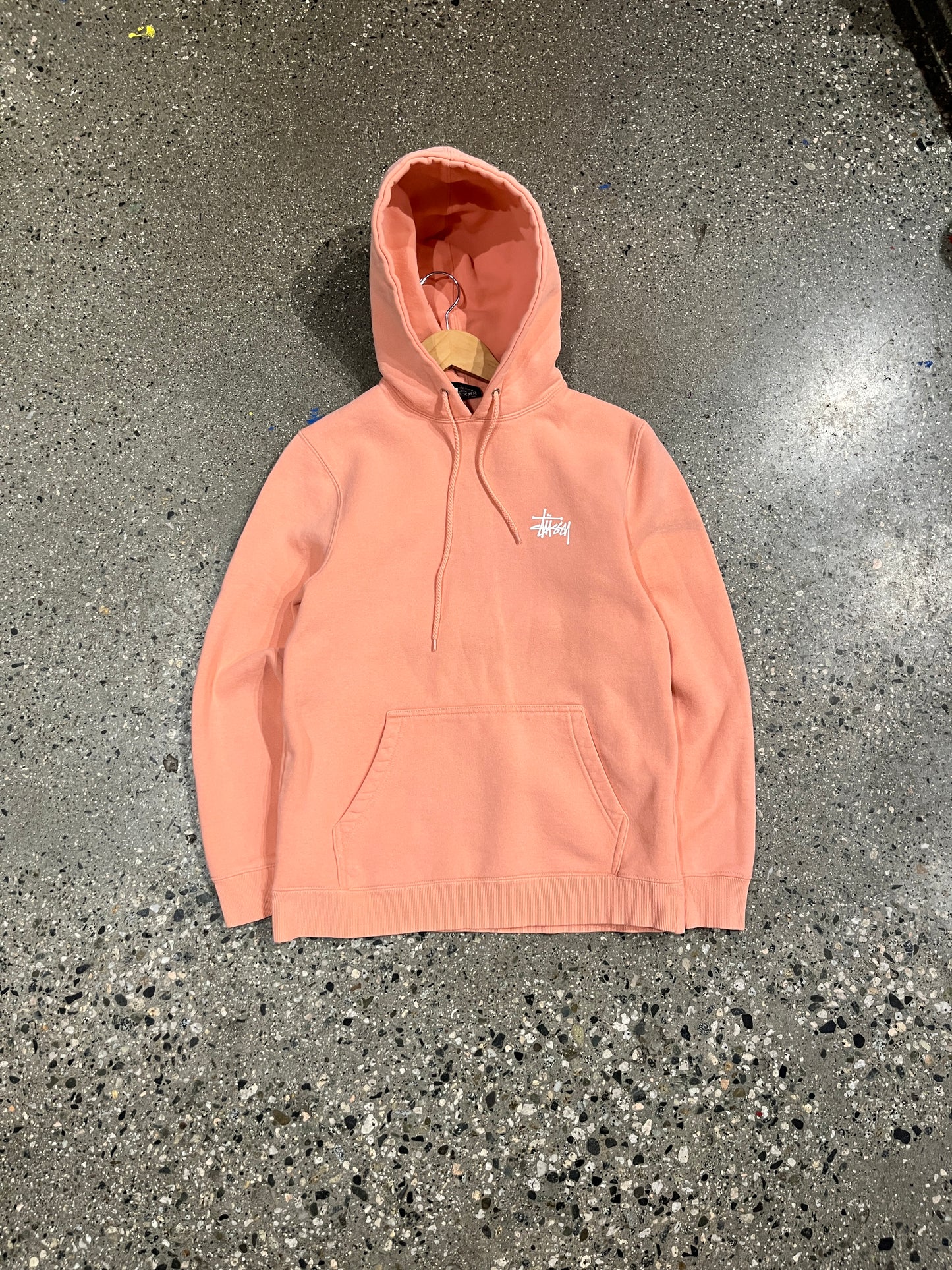(XS/S) Stussy Salmon Pink Hoodie