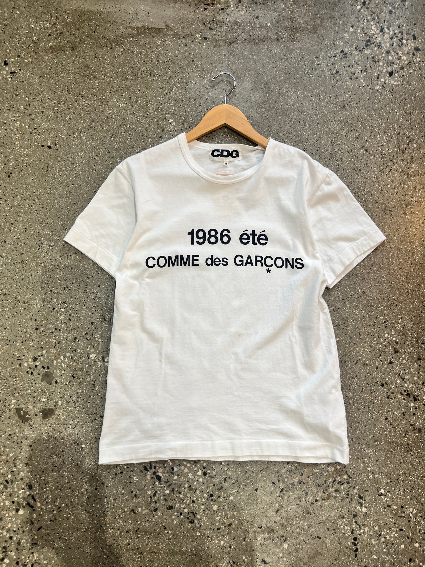 (M) Comme Des Garcons White Tee