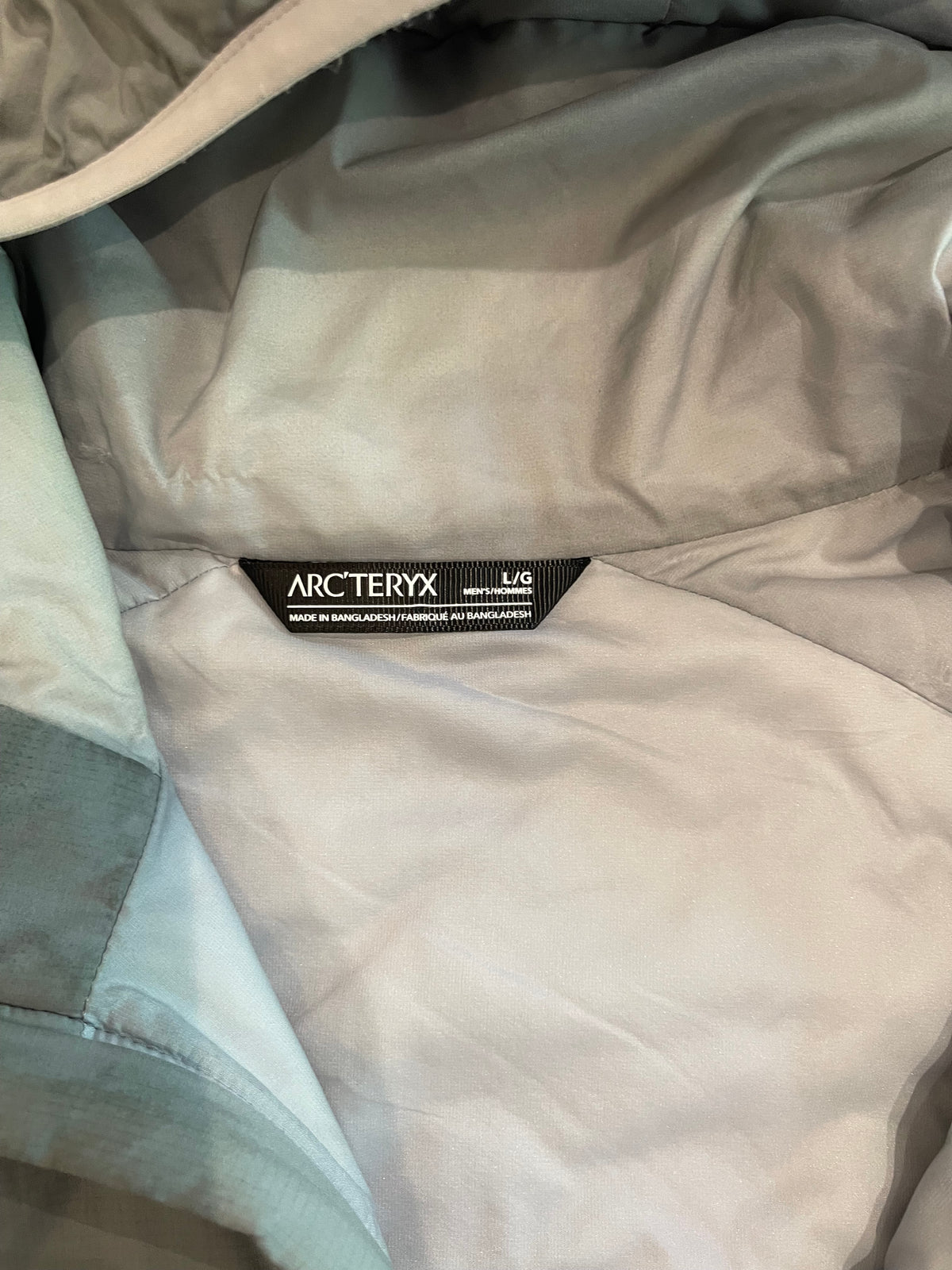 (Men’s L) Arc’teryx Grey Atom LT Hoody