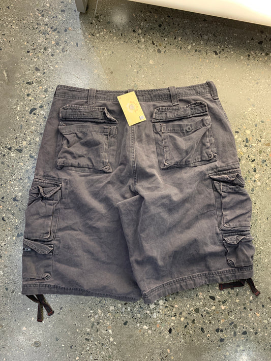 s76 - 34w Lee Dungaree Shorts