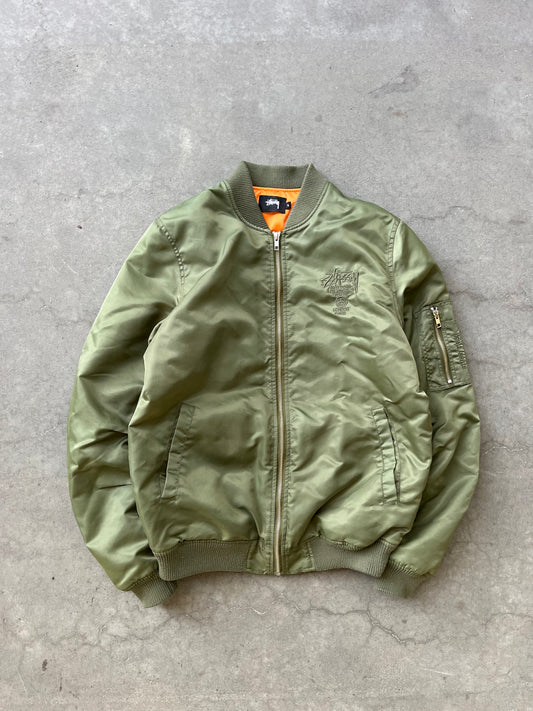 (S) 00s Stüssy Aviator Bomber Green