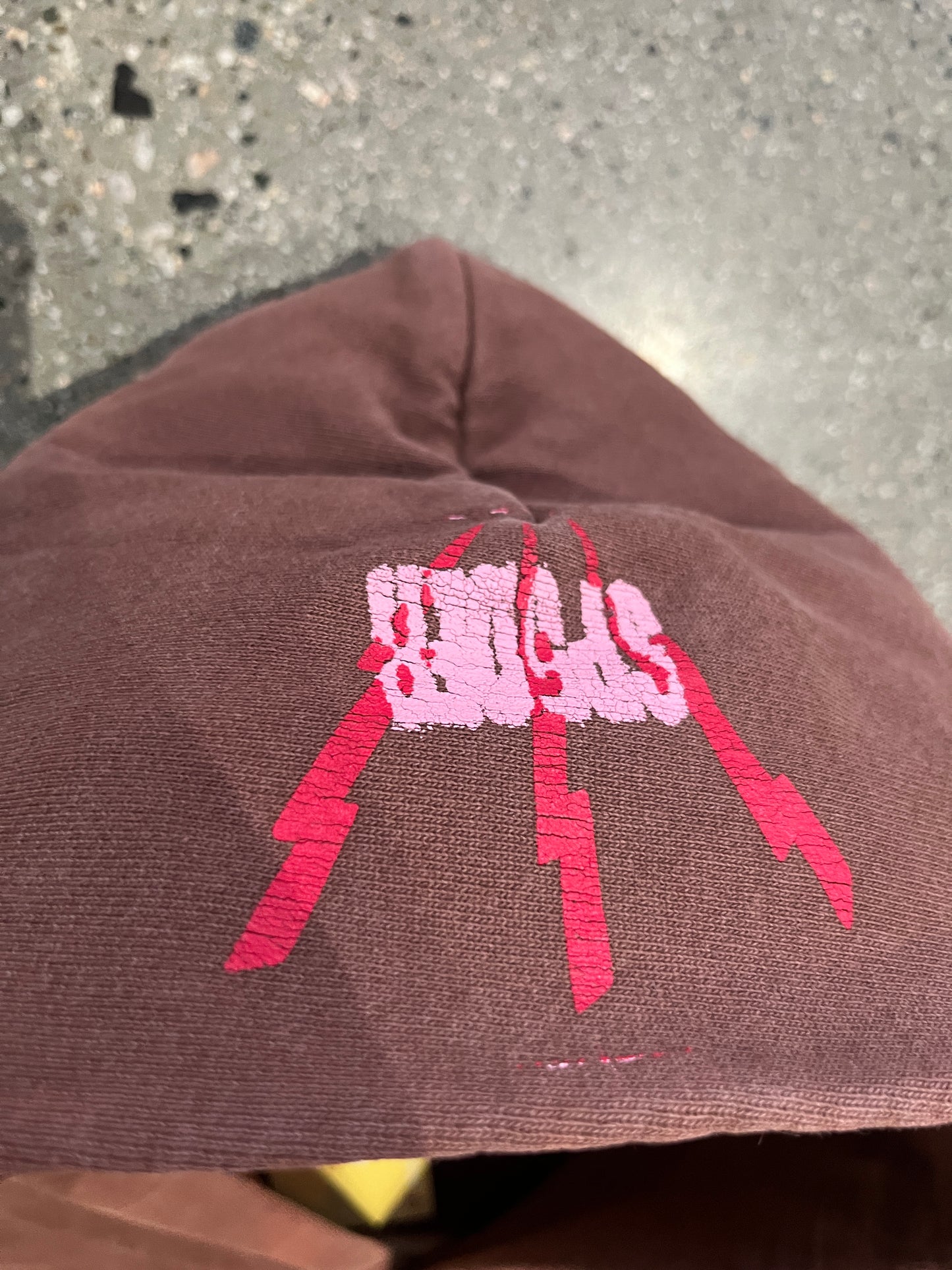 (L) Sp5der Brown Hoodie
