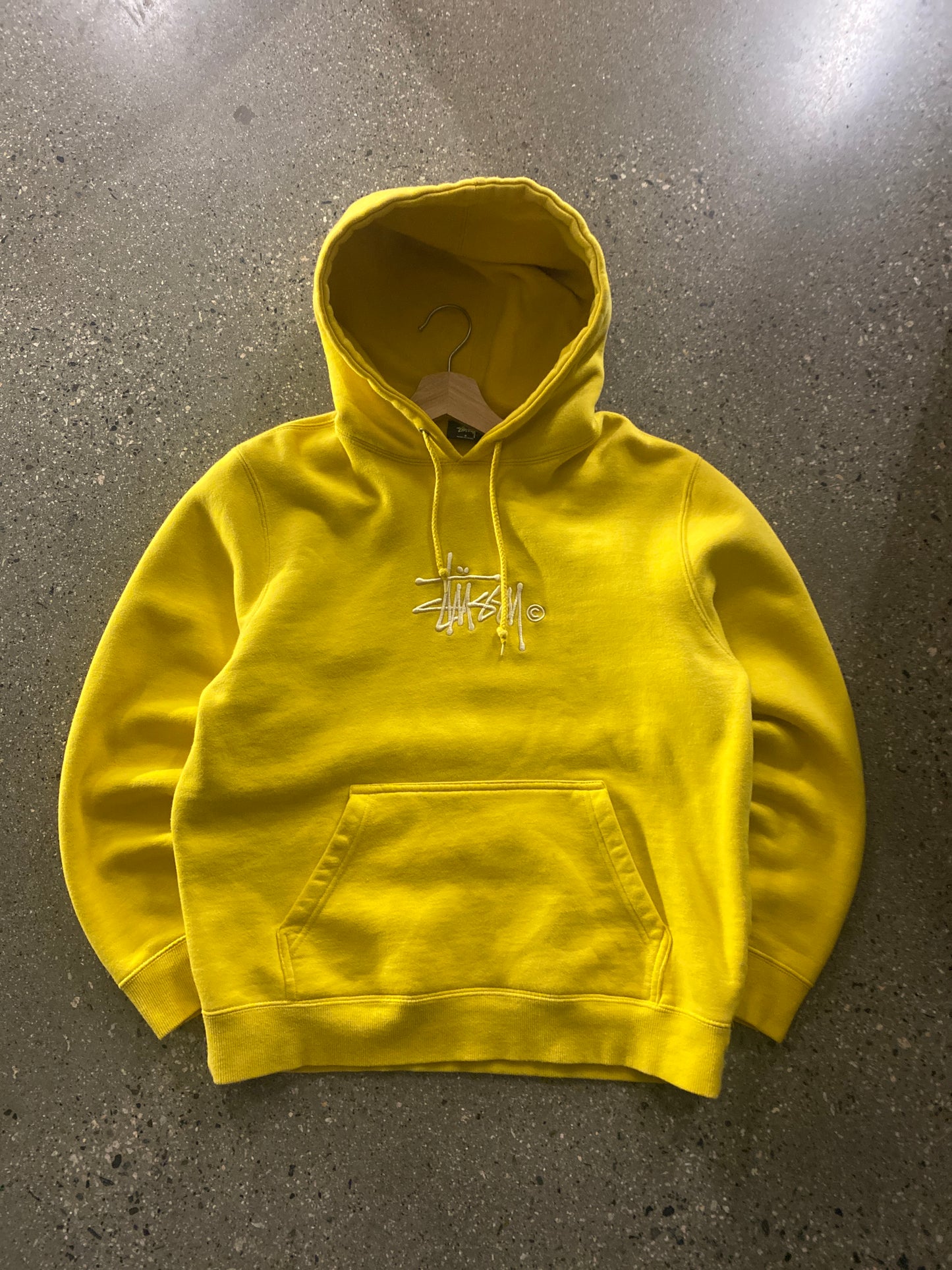 (S) Yellow Stussy Hoodie