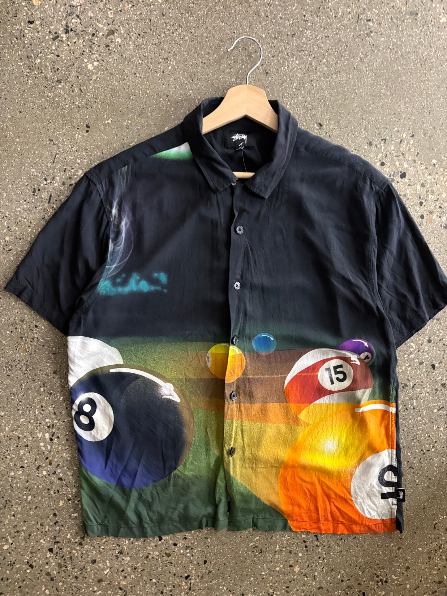 (M) Stussy Pool Hall Button Up