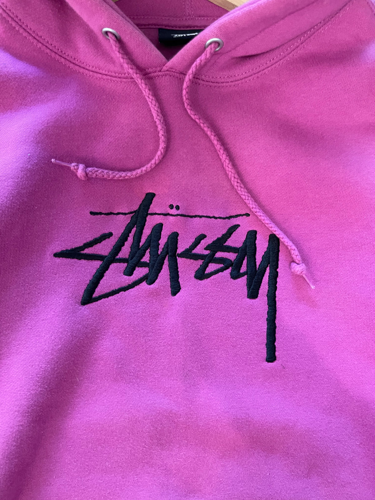 Stussy Purple-Pink Script Hoodie