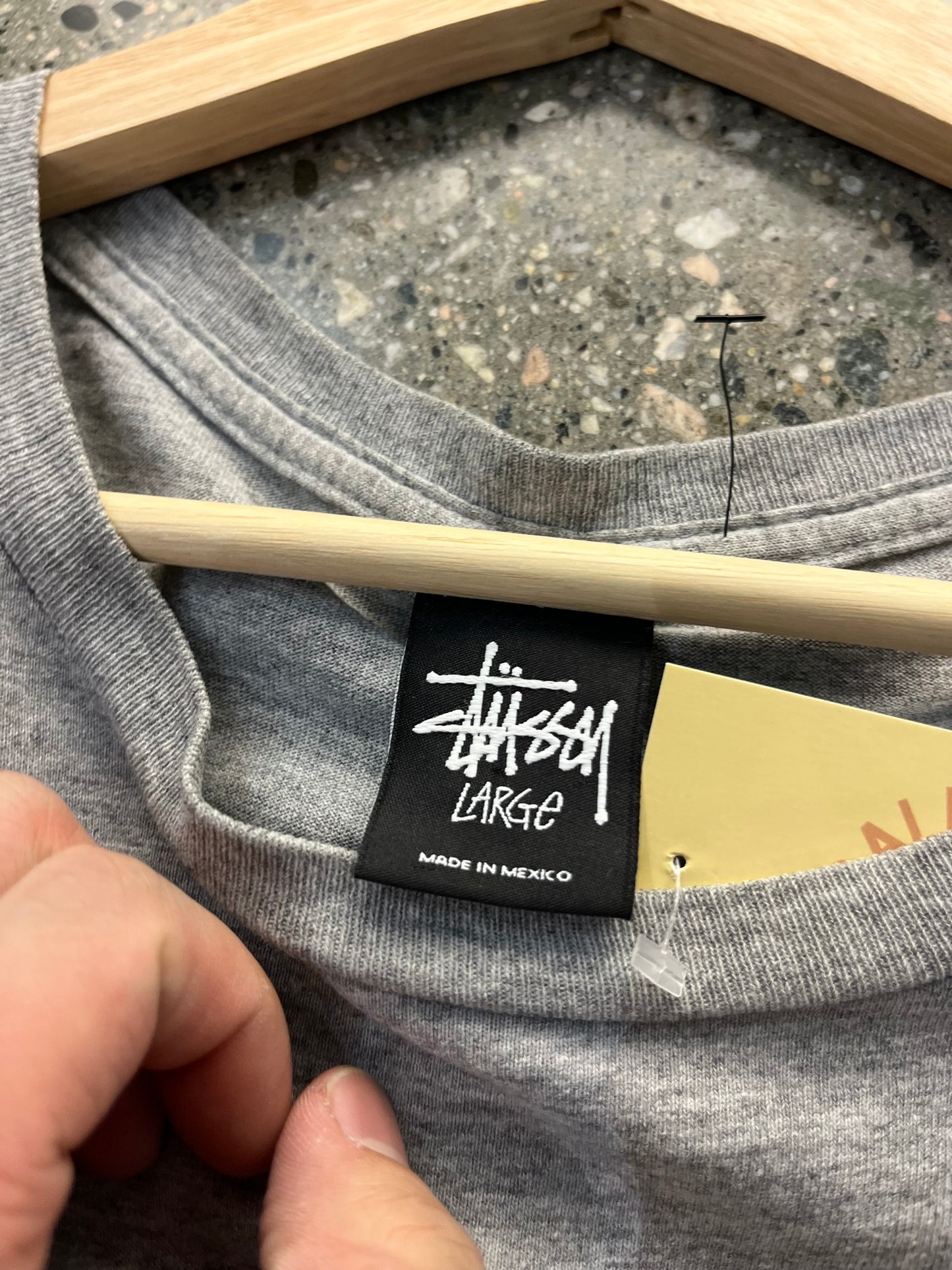 (L) Stussy International List Grey Tee