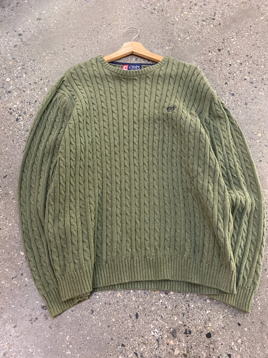 (L) Sage Chaps Cableknit