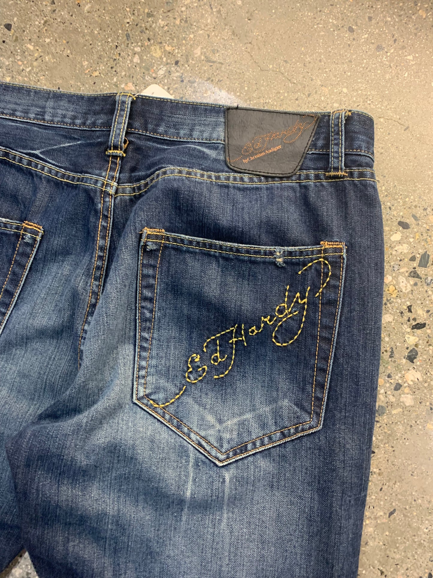 (38”) Ed Hardy Script Jeans