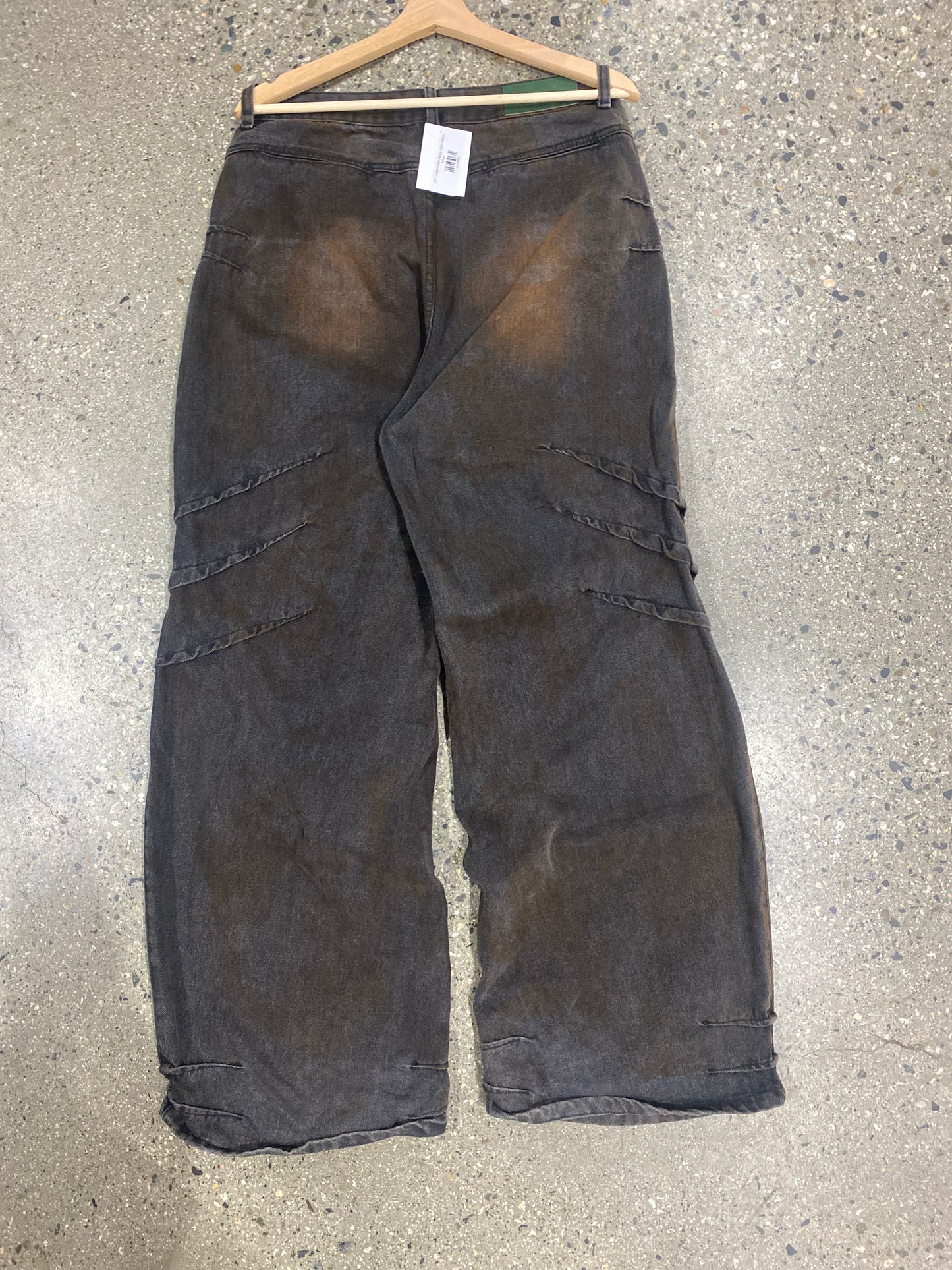 (30”) supermade baggy stitch denim