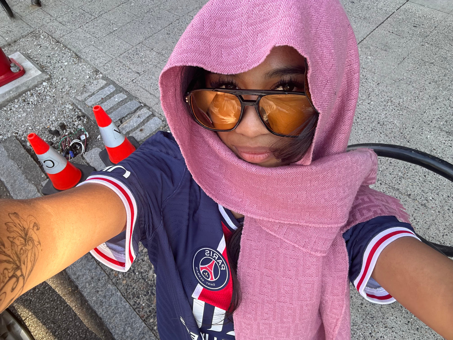 (OS) Pink Fendi Wool Scarf